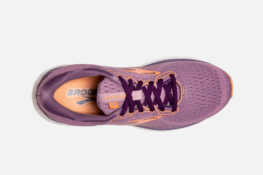 Glycerin 18 Road Brooks Running Shoes NZ Womens - Purple - IGCJOR-425